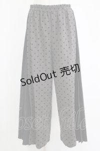 axes femme / 異素材切替サイドプリーツパンツ Free グレー H-25-11-11-042-AX-PA-NS-ZH