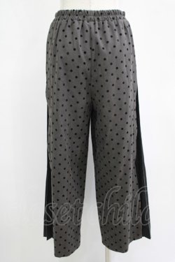 画像3: axes femme / 異素材切替サイドプリーツパンツ Free グレー H-25-11-11-042-AX-PA-NS-ZH