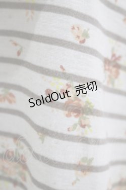 画像5: axes femme / シフォンリボントップス M オフ/ベージュボーダー H-25-11-11-045-AX-TO-NS-ZH