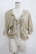 axes femme / 透かしボレロ M ベージュ H-25-11-11-046-AX-TO-NS-ZH