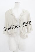 axes femme / 透かしボレロ M ベージュ H-25-11-11-046-AX-TO-NS-ZH