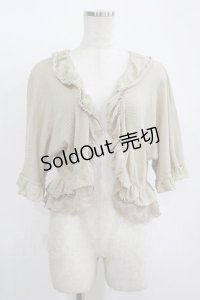 axes femme / 透かしボレロ M ベージュ H-25-11-11-046-AX-TO-NS-ZH