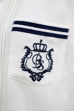 画像4: Amavel / ポケット刺繍肩章ブラウス Free オフ/ネイビー H-25-11-11-048-CA-BL-NS-ZH