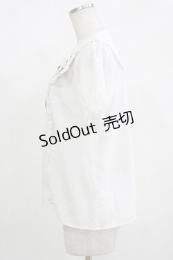 画像2: Amavel / トランプ刺繍ブラウス Free オフ/レッド H-25-11-11-049-CA-BL-NS-ZH