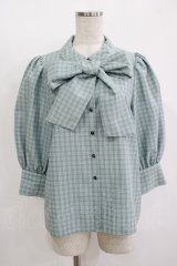 Maison de FLEUR Petite Robe canone / ジャドの雨宿りブラウス S Green H-25-11-11-050-EL-BL-NS-ZH