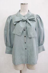Maison de FLEUR Petite Robe canone / ジャドの雨宿りブラウス S Green H-25-11-11-050-EL-BL-NS-ZH