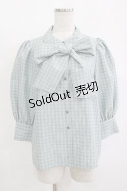 画像1: Maison de FLEUR Petite Robe canone / ジャドの雨宿りブラウス S Green H-25-11-11-050-EL-BL-NS-ZH