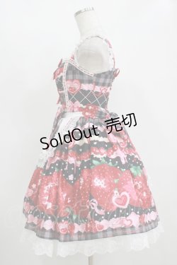 画像2: Dream Lolita（海外ロリータブランド） / Strawberry Cream ジャンパースカート S ブラック H-25-11-11-001-PU-OP-NS-ZH