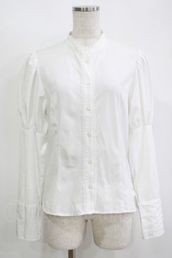 画像1: Kurumi Collaboration / KRデシンジゴスリブラウス M オフ H-25-11-11-051-GO-BL-NS-ZH