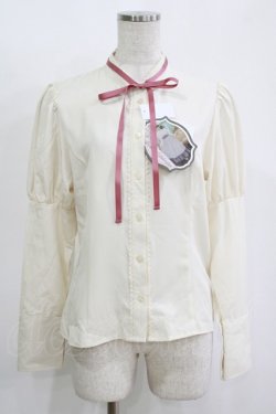 画像1: Kurumi Collaboration / KRデシンジゴスリブラウス M 生成り H-25-11-11-052-GO-BL-NS-ZH