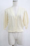 Fi.n.t / ハート透かし編みニットカーディガン Free OFF WHITE H-25-11-11-054-CA-TO-NS-ZH