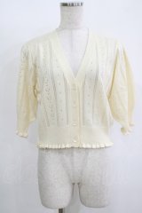 Fi.n.t / ハート透かし編みニットカーディガン Free OFF WHITE H-25-11-11-054-CA-TO-NS-ZH