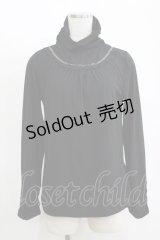 axes femme / 袖ギャザープルオーバー L ブラック H-25-11-11-056-AX-TO-NS-ZH