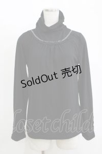 axes femme / 袖ギャザープルオーバー L ブラック H-25-11-11-056-AX-TO-NS-ZH