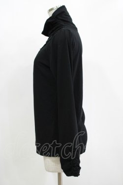 画像2: axes femme / 袖ギャザープルオーバー L ブラック H-25-11-11-056-AX-TO-NS-ZH