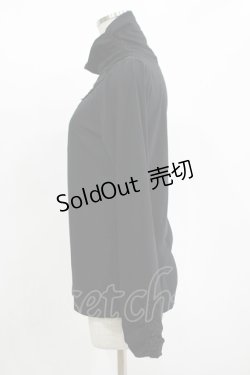 画像2: axes femme / 袖ギャザープルオーバー L ブラック H-25-11-11-056-AX-TO-NS-ZH