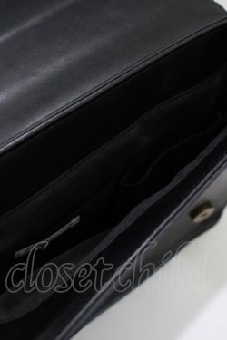 画像4: axes femme / 型押し入りサッチェルバッグ  ブラック H-25-11-11-058-AX-BG-NS-ZH