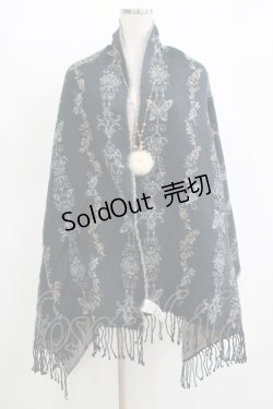 画像1: axes femme / ストール  ブラック H-25-11-11-059-AX-BL-NS-ZH