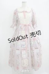 axes femme kawaii / ティティ×ベアファミリーワンピース M ピンク H-25-11-11-006-AX-OP-NS-ZH