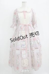 axes femme kawaii / ティティ×ベアファミリーワンピース M ピンク H-25-11-11-006-AX-OP-NS-ZH