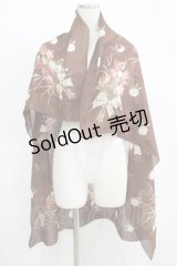 KANEKO ISAO / スカーフ  ブラウン H-25-11-11-060-EL-ZA-NS-ZH