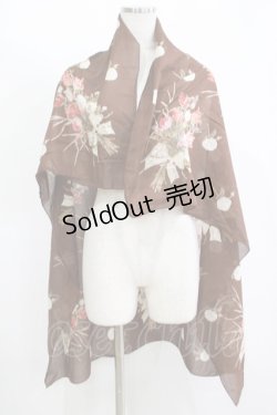 画像1: KANEKO ISAO / スカーフ  ブラウン H-25-11-11-060-EL-ZA-NS-ZH