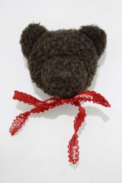 画像1: WONDERFUL WORLD / くまピンブローチ  ブラック H-25-11-11-063-LO-AC-NS-ZH