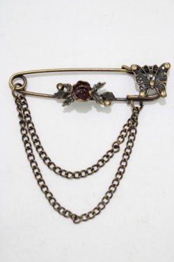 画像1: axes femme / ローズピンブローチ  アンティークゴールド H-25-11-11-064-AX-AC-NS-ZH