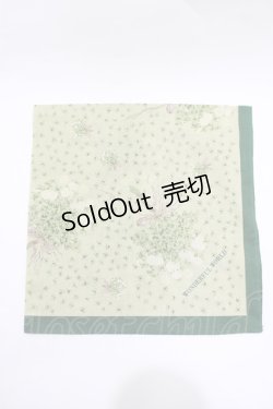 画像3: WONDERFUL WORLD / ノベルティハンカチ  グリーン/オフ H-25-11-11-065-LO-ZA-NS-ZH