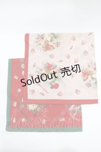 WONDERFUL WORLD / ノベルティハンカチ  グリーン/レッド H-25-11-11-066-LO-ZA-NS-ZH