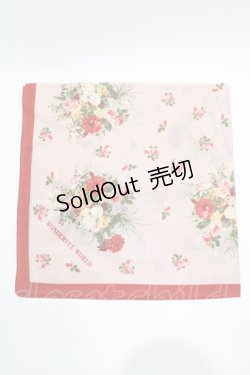 画像2: WONDERFUL WORLD / ノベルティハンカチ  グリーン/レッド H-25-11-11-066-LO-ZA-NS-ZH