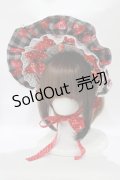 Dream Lolita（海外ロリータブランド） / Strawberry Cream ボンネット  ブラック H-25-11-11-069-PU-AC-NS-ZH