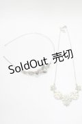 axes femme / 蝶×花ネックレス+カチューシャ  シルバー H-25-11-11-070-AX-AC-NS-ZH