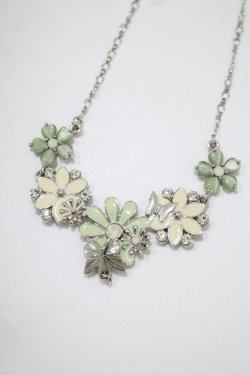 画像2: axes femme / 蝶×花ネックレス+カチューシャ  シルバー H-25-11-11-070-AX-AC-NS-ZH