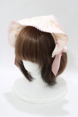 画像1: axes femme Kawaii / ドットチュールフリルカチューシャ  ピンク H-25-11-11-071-AX-AC-NS-ZH (1)