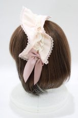 画像2: axes femme Kawaii / ドットチュールフリルカチューシャ  ピンク H-25-11-11-071-AX-AC-NS-ZH (2)