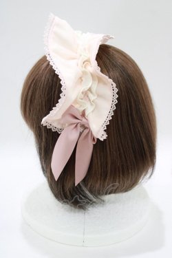 画像2: axes femme kawaii / ドットチュールフリルカチューシャ  ピンク H-25-11-11-071-AX-AC-NS-ZH