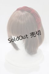 Ank Rouge / ベロアリボンドーリーカチューシャ  ボルドー H-25-11-11-072-CA-AC-NS-ZH