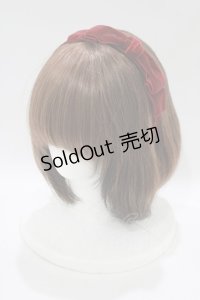 Ank Rouge / ベロアリボンドーリーカチューシャ  ボルドー H-25-11-11-072-CA-AC-NS-ZH