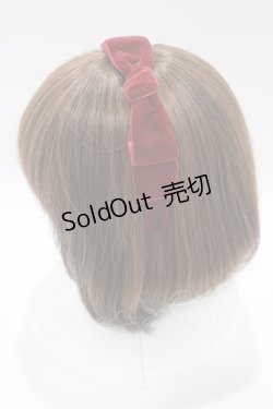 画像2: Ank Rouge / ベロアリボンドーリーカチューシャ  ボルドー H-25-11-11-072-CA-AC-NS-ZH