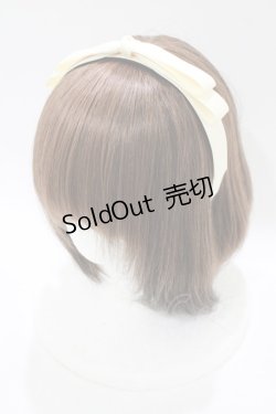 画像1: Ank Rouge / ドーリーリボンカチューシャ  アイボリー H-25-11-11-074-CA-AC-NS-ZH