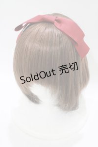 Ank Rouge / グログランワイドリボンカチューシャ  レッド H-25-11-11-075-CA-AC-NS-ZH