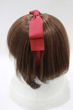 画像2: Ank Rouge / グログランワイドリボンカチューシャ  レッド H-25-11-11-075-CA-AC-NS-ZH