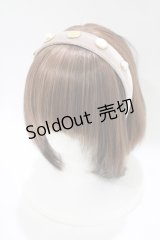 Maison de FLEUR Petite Robe canone / 宝物でできたカチューシャ  Beige H-25-11-11-076-EL-AC-NS-ZH