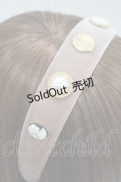 画像2: Maison de FLEUR Petite Robe canone / 宝物でできたカチューシャ  Beige H-25-11-11-076-EL-AC-NS-ZH