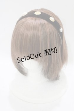 画像1: Maison de FLEUR Petite Robe canone / 宝物でできたカチューシャ  Brown H-25-11-11-078-EL-AC-NS-ZH