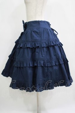 画像2: AND ROMEO / リボンフリルスカート Free ネイビー H-25-11-11-007-LO-SK-NS-ZH