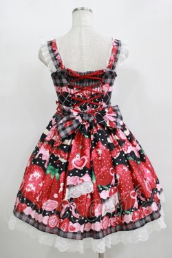 画像3: Dream Lolita（海外ロリータブランド） / Strawberry Cream ジャンパースカート S ブラック H-25-11-11-001-PU-OP-NS-ZH