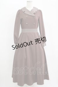 Maison de FLEUR Petite Robe canone / サラのロマンスワンピース S Brown H-25-11-11-008-EL-OP-NS-ZH