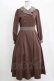 画像1: Maison de FLEUR Petite Robe canone / サラのロマンスワンピース S Brown H-25-11-11-008-EL-OP-NS-ZH (1)